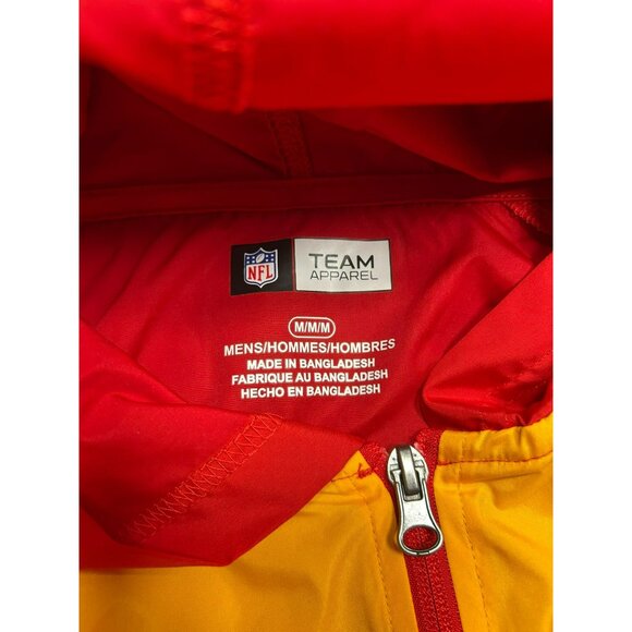 NFL Kansas City Chiefs Color Block Windbreaker Jacket M/M Red Yellow White - Picture 2 of 6